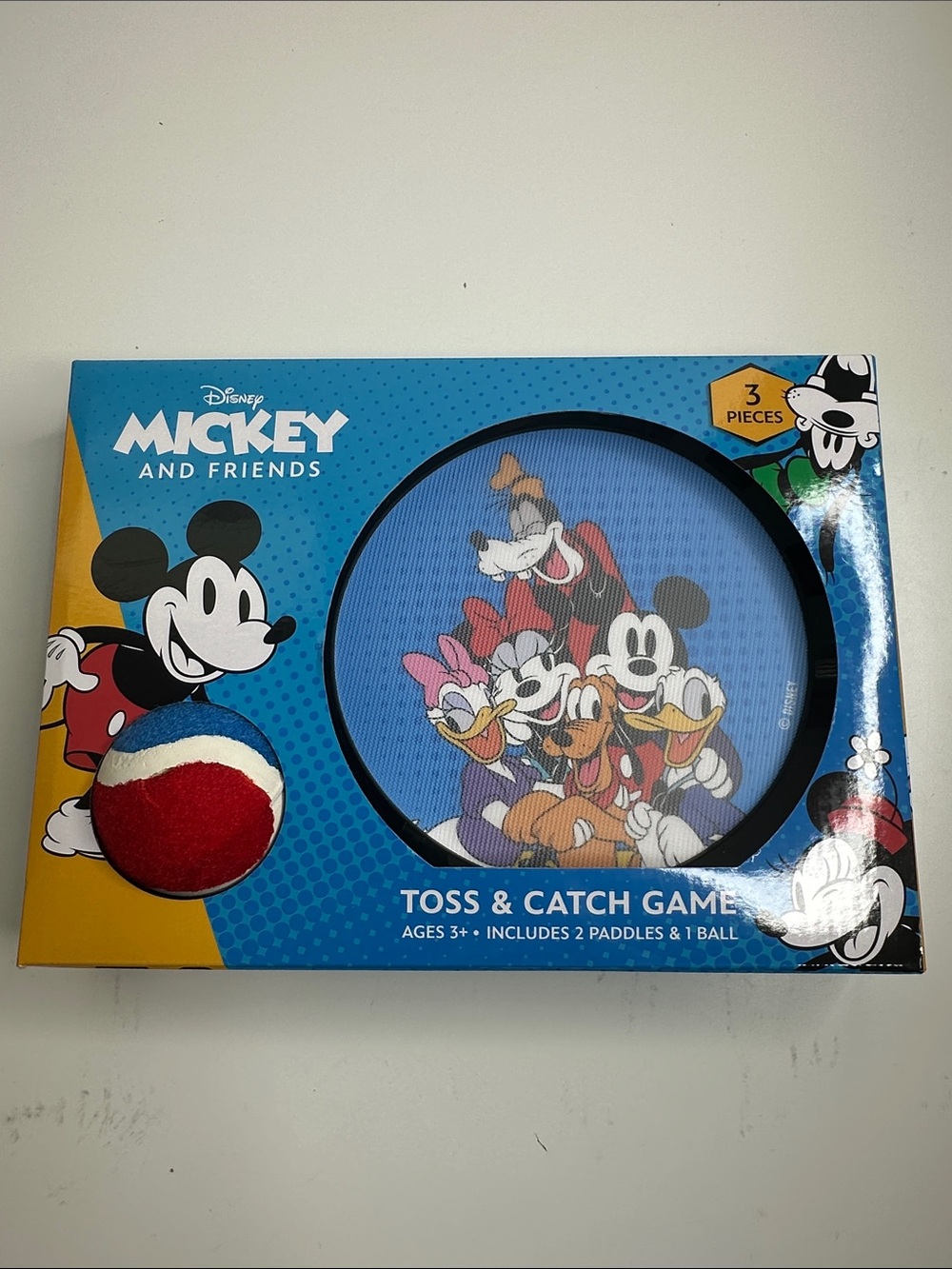 Disney Mickey and Friends Toss & Catch Game - Blue, Red, White